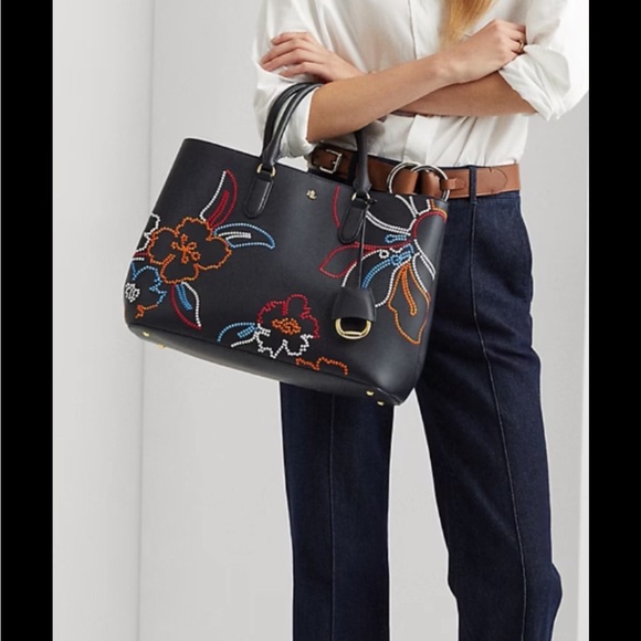 Ralph Lauren Black Resort 21 Toile Tote - Picture 14 of 14